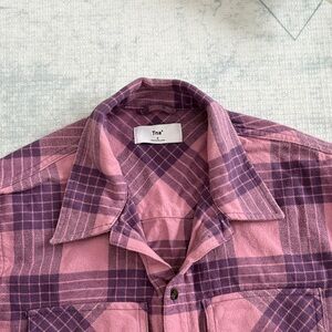 TNA Pink and Purple Checkered Shirt